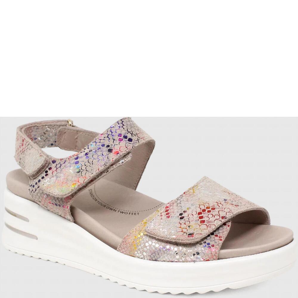 NEW ZIERA women's sadias sandal in vibrant print